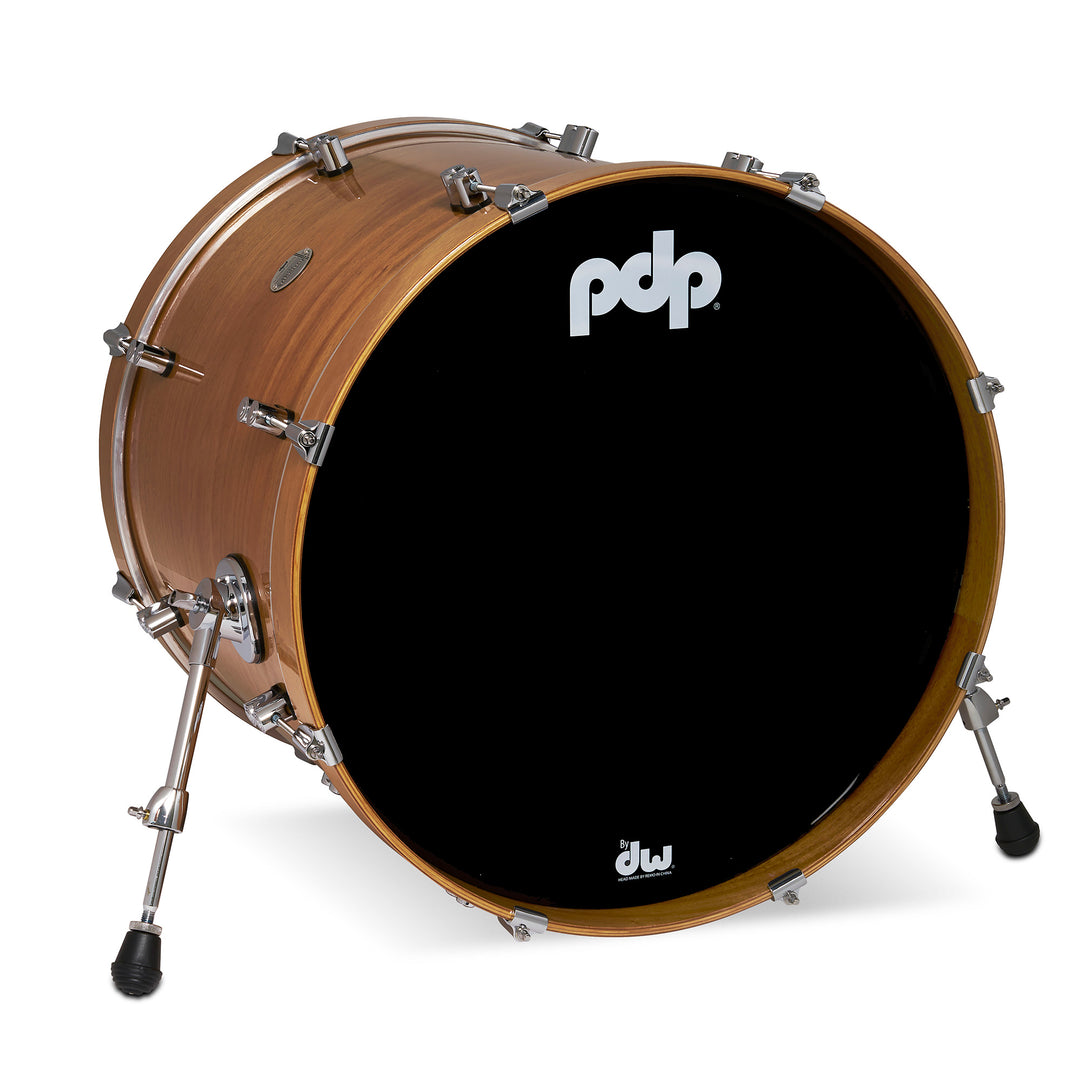 PDP Concept Exotic Series Bass Drum No BDM (18x22) Maple w/ Chrome Hardware - Honey Mahogany