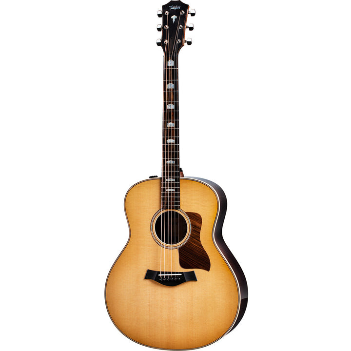 Taylor Guitars 818e, Indian Rosewood Back and Sides, West African Crelicam Ebony Fretboard, Expression System ® 2 Electronics with Taylor Deluxe Hardshell-Western Floral Case
