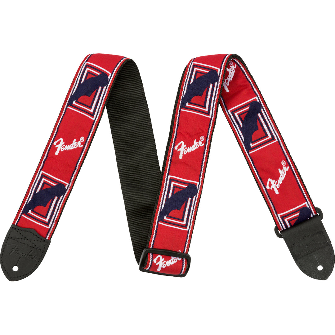 Fender Guitar Strap 2'' Monogrammed - Red / White / Blue