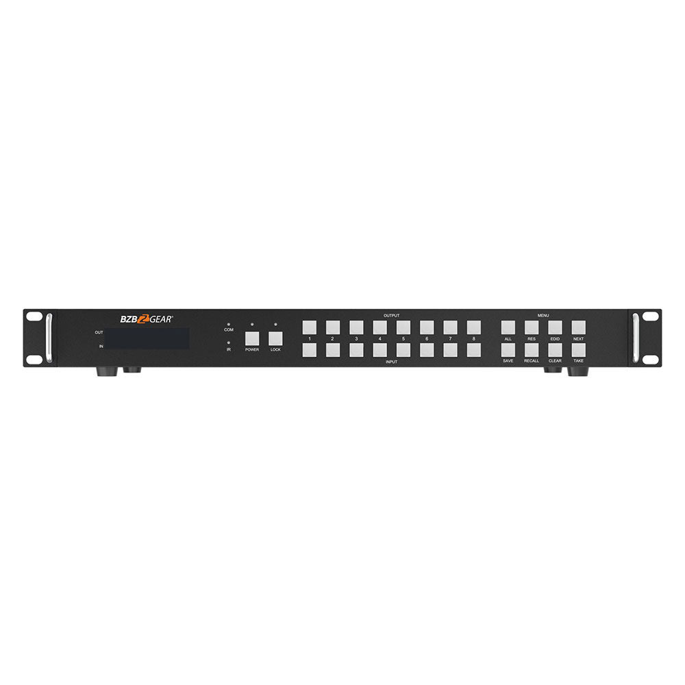 BZBGEAR - 8x8 HDMI Video Wall Processor & Seamless Matrix Switcher w/Scaler, IR and Audio