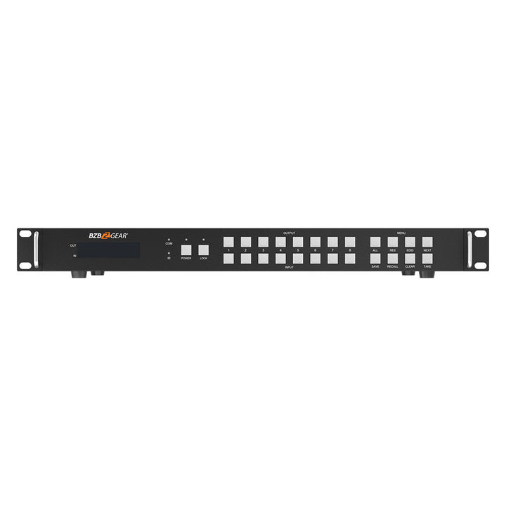 BZBGEAR - 8x8 HDMI Video Wall Processor & Seamless Matrix Switcher w/Scaler, IR and Audio