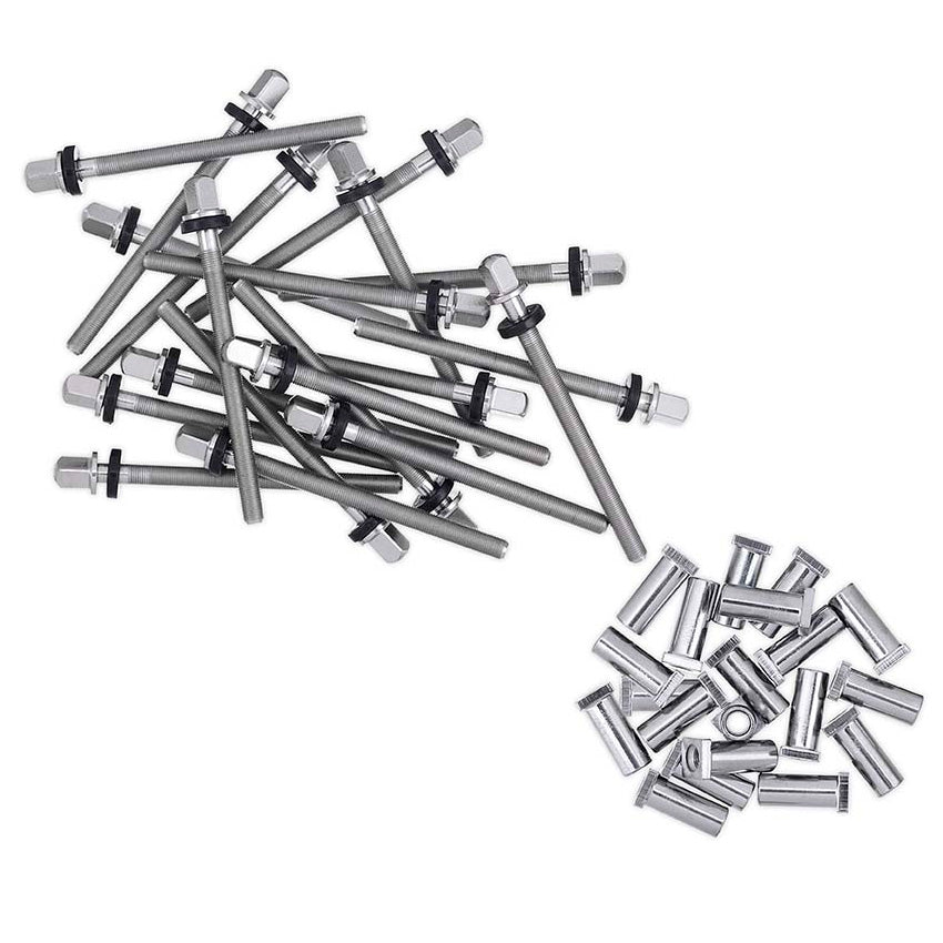 DW SMTP50S6 True Pitch 50 Tension Rod w/ Receiver Nut for 6'' Deep Snare Drums (20 Pack)