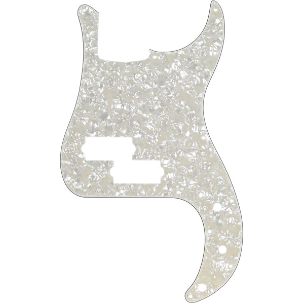 Fender Pickguard for Precision Bass 13-Hole Mount w/ Truss Rod Notch 4-Ply - White Pearl