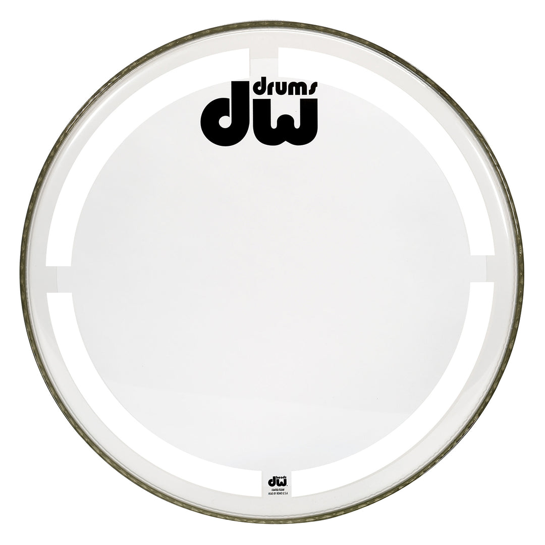 DW DRDHCC26K-DW Coated Clear Bass Drum Head - 26”