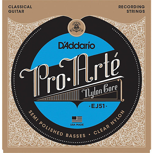 D'Addario EJ51 - SET PRO-ARTE CLEAR/SILV RECORD