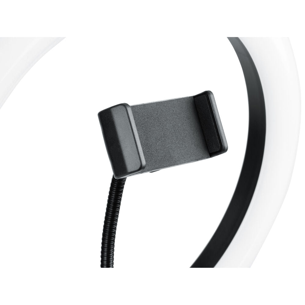 Gator LED Desktop 10” Ring Light with Round Base Stand and Phone Clamp