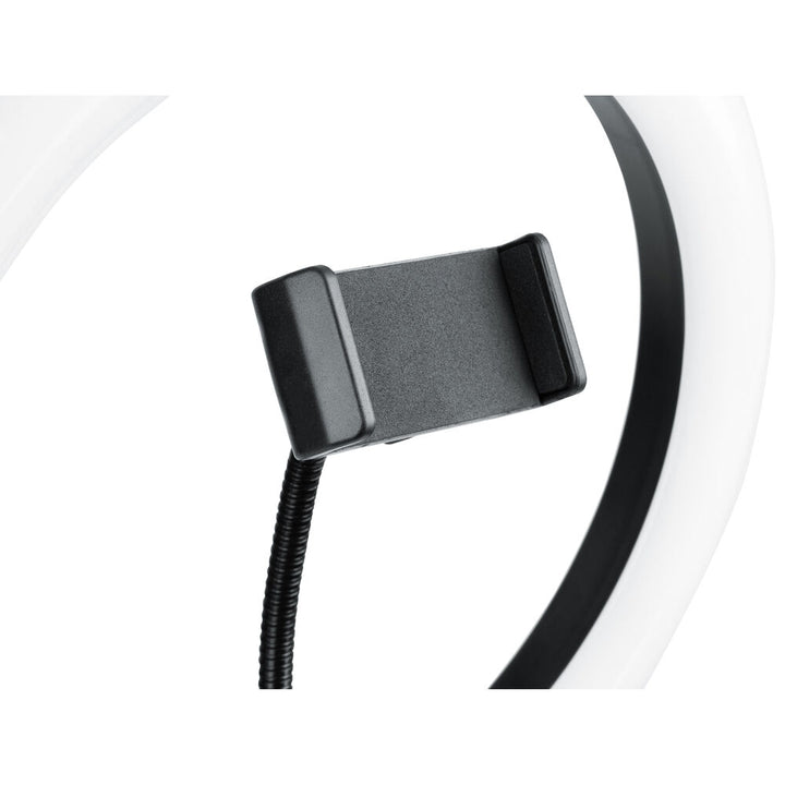 Gator LED Desktop 10” Ring Light with Round Base Stand and Phone Clamp