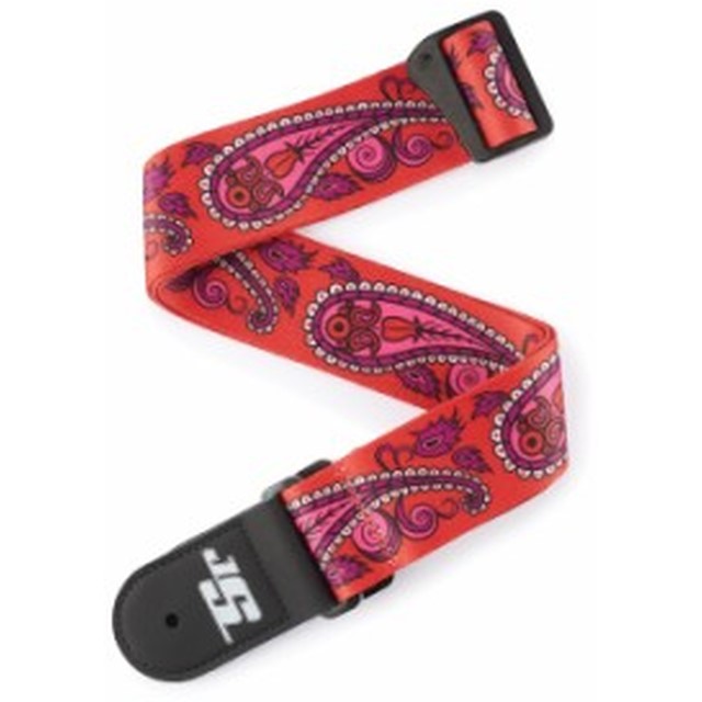 D'Addario 50JS12 - 50MM JS STRAP, PAISLEY RED