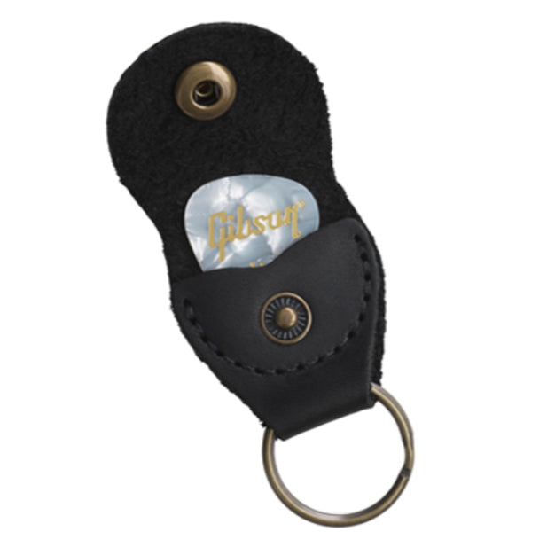 Gibson Premium Leather Pick Holder Keychain