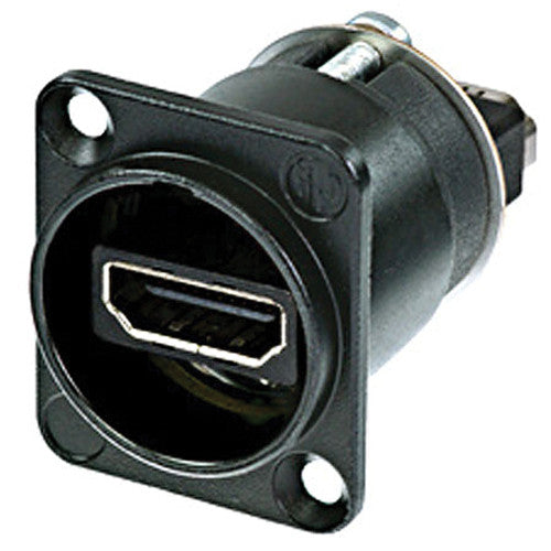 Neutrik NAHDMI-W-B - Black HDMI Feedthrough Adapter -D-Size