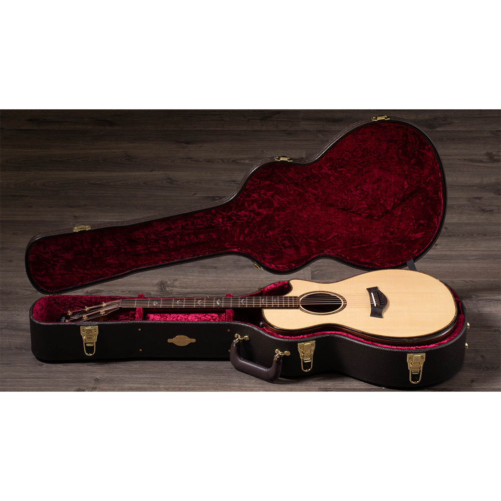 Taylor Guitars 912ce, Indian Rosewood Back and Sides, West African Crelicam Ebony Fretboard, Expression System ® 2 Electronics, Venetian Cutaway with Taylor Deluxe Hardshell Brown Case