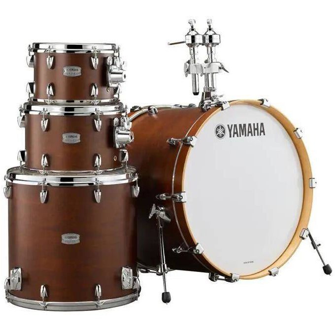 Yamaha Tour Custom Maple 4-Piece Shell Pack 20” Bass Drum (No Snare) - Chocolate Satin