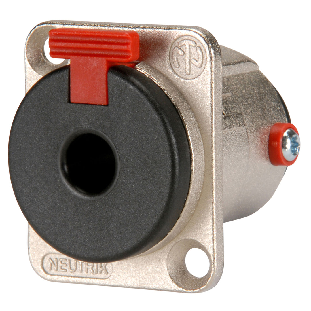 Neutrik NJ3FP6C - Locking Panel TRS Phone Jack -Nickel Housing