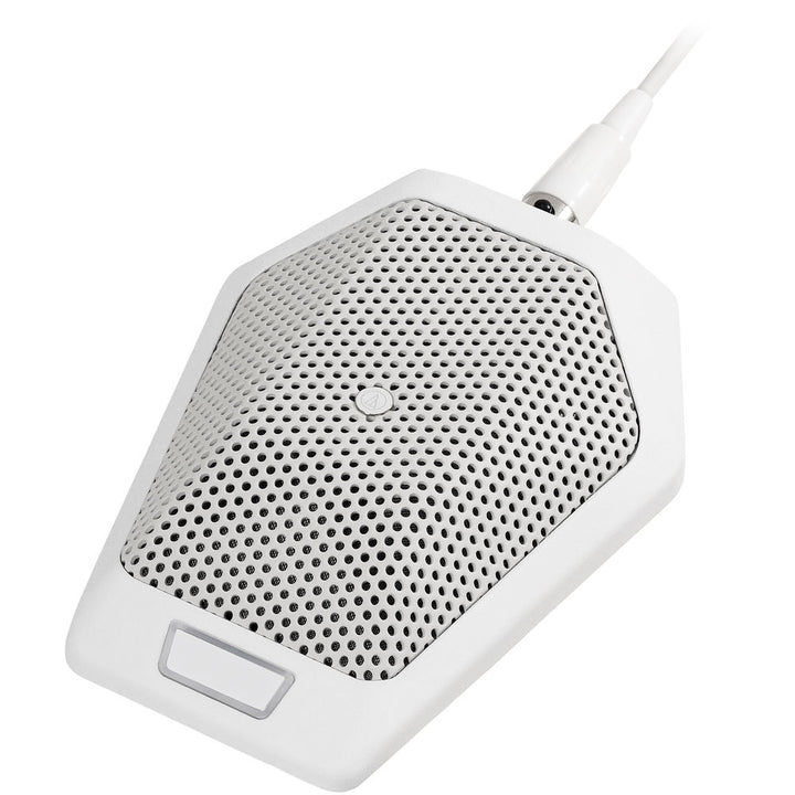 Audio-Technica U891RWb Cardioid Boundary Microphone with LED and Local Switch - White