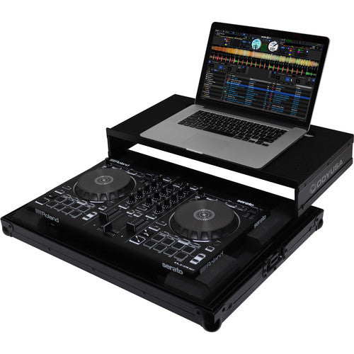 Odyssey Black Label Low Profile Glide Style Case for Roland DJ-202 Serato DJ Controller (All Black)