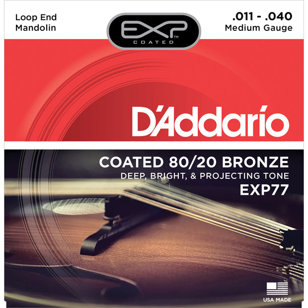 D'Addario EXP77 - SET MANDOLIN EXP 80/20 MED