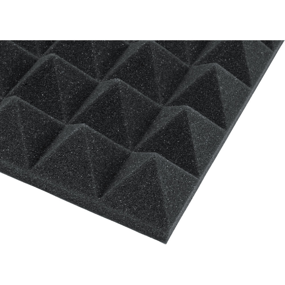 Gator Acoustic Pyramid Panel 12”x12” (2-Pack) - Charcoal