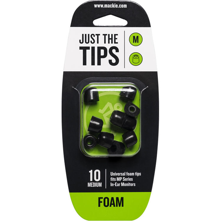 Mackie MP Series Medium Foam Black Tips Kit