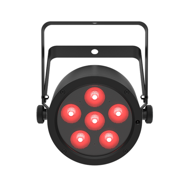 Chauvet DJ SLIMPARQ6ILS Low-profile, high-output quad-color (RGBA) LED Par Light, 6 LEDs (quad-color RGBA) 4 W