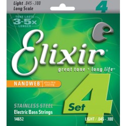 Elixir 14652 Electric Bass 4 Strings Light .045 - .100