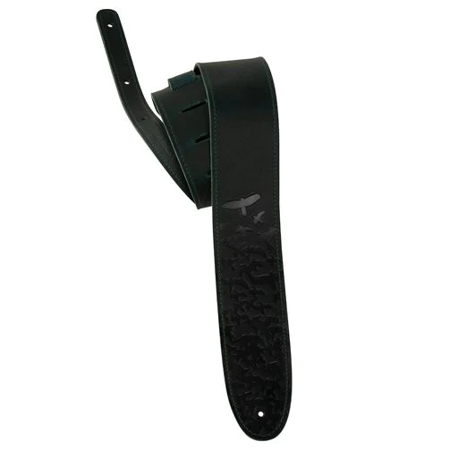 PRS 2.5" Leather Bird Swarm Strap, Green