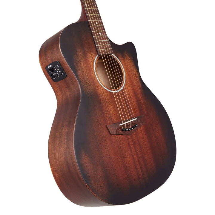 D’Angelico Premier Gramercy LS Acoustic Guitar - Aged Mahogany
