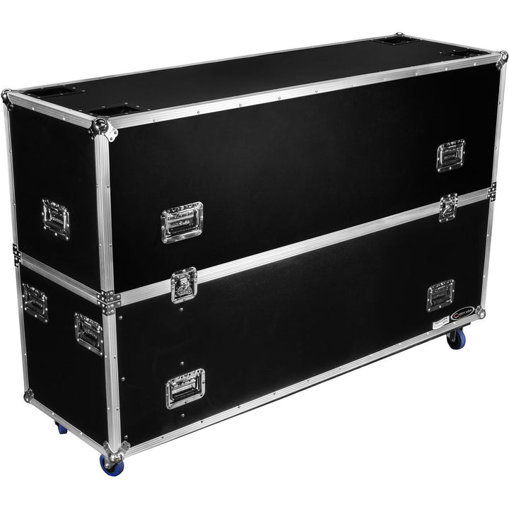 Odyssey FZ2FSM75W Dual Flat-Screen Monitor Case with Casters - 75”