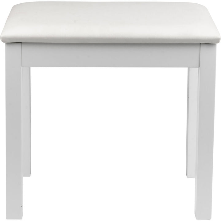 Gator Traditional Wooden Piano Bench - White