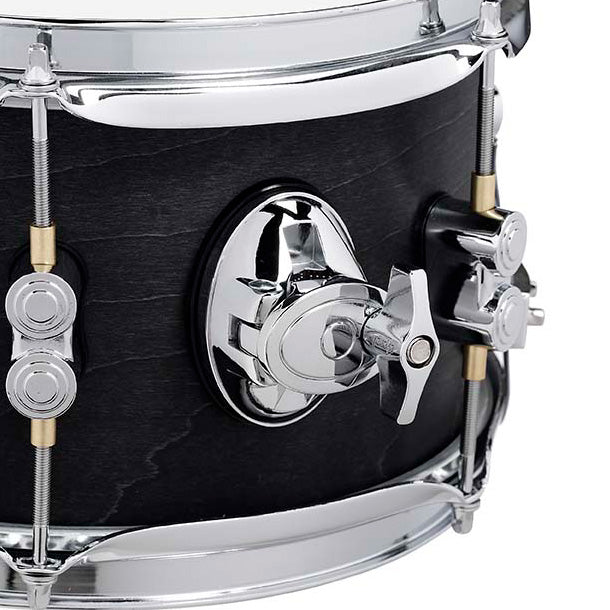 PDP Concept Maple 6x10 Snare Drum 10-Ply w/ Black Wax Finish & Chrome Hardware - Satin Black