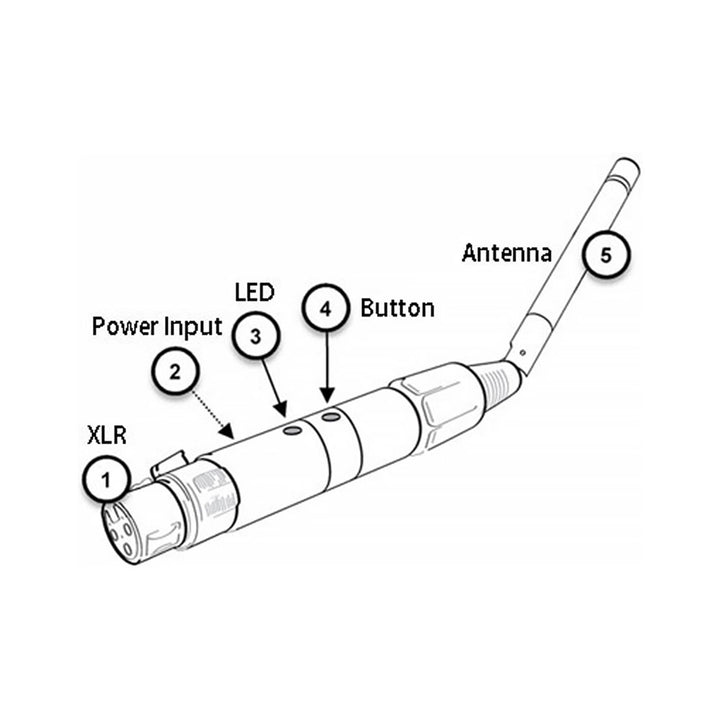 LCG WIDMX Transmitter (DMX512 3-pin)