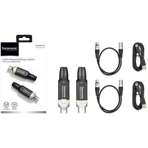 Saramonic Blink800 B2 (TX-XLR+RX-XLR) 5.8GHz Digital Wireless Microphone System