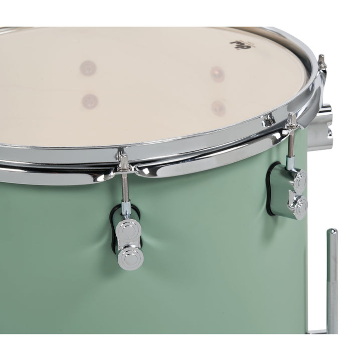 PDP Concept Maple Finish Ply CM Fusion Kit Shell Pack w/ Chrome Hardware (16x20 w/ BDM, 8x10, 9x12, 14x14FT) - Satin Seafoam