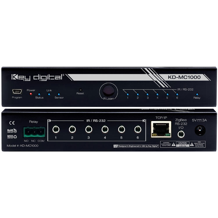 Key Digital KD-MC1000 Master Controller (Wired/LAN, Supports up to 8 Ports)