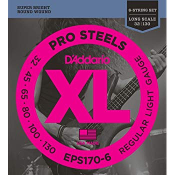 D'Addario EPS170-6 - SET BASS PROST 30-130 LNG 6STR