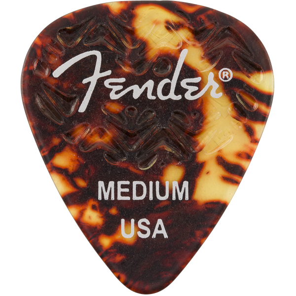 Fender 351 Shape Wavelength Celluloid Picks — 6-Pack - Shell