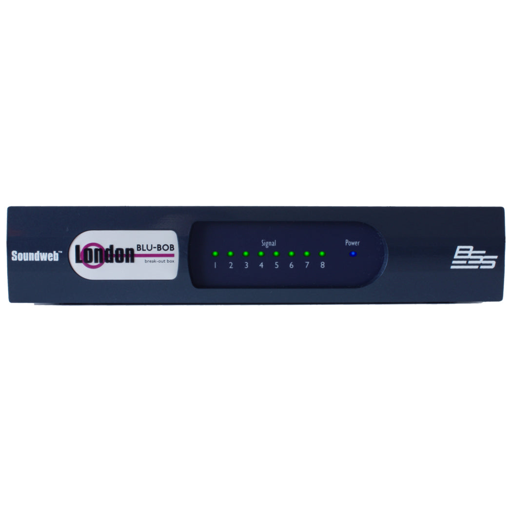 BSS BLU-BOB1 8-channel analog break-out box w/ BLU link (half rack)
