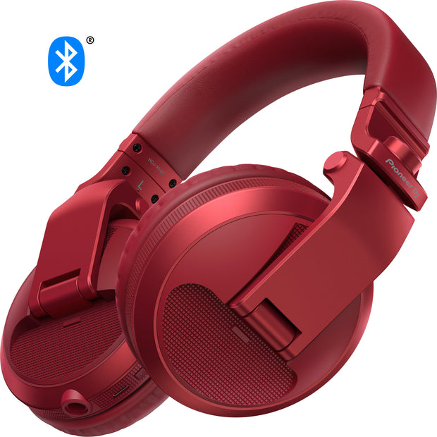 Pioneer DJ HDJ-X5BT Over-Ear DJ Headphones w/ Bluetooth - Red