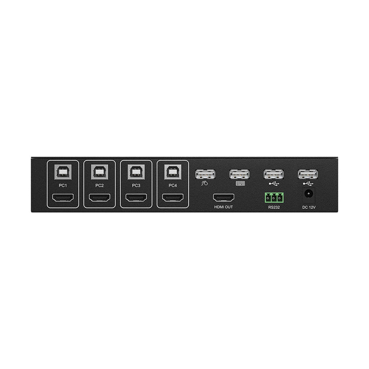 BZBGEAR - 4X1 HDMI Multiviewer with KVM USB2.0 Ports with Support up to 4 Computers