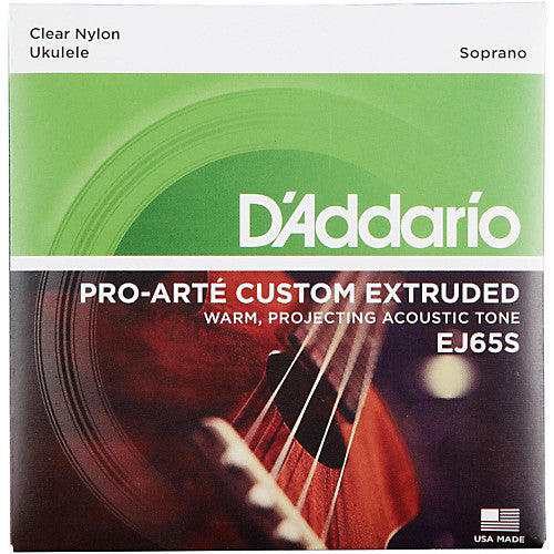 D'Addario EJ65S - SET UKULELE CLEAR NYLON