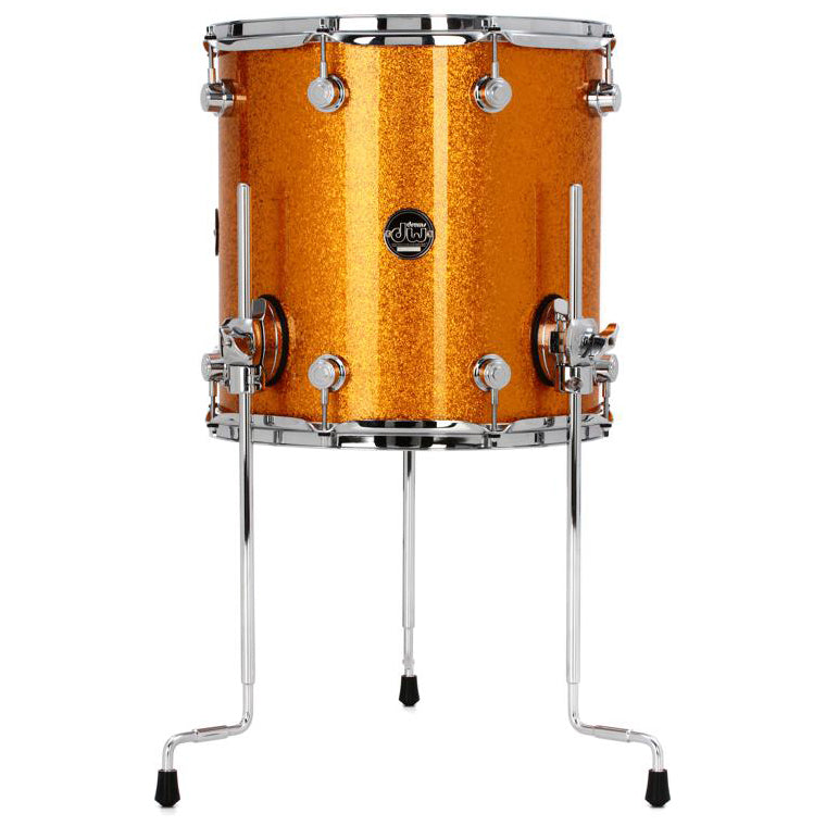 DW Performance Series Floor Tom 14x14 Finish Ply - Gold Sparkle