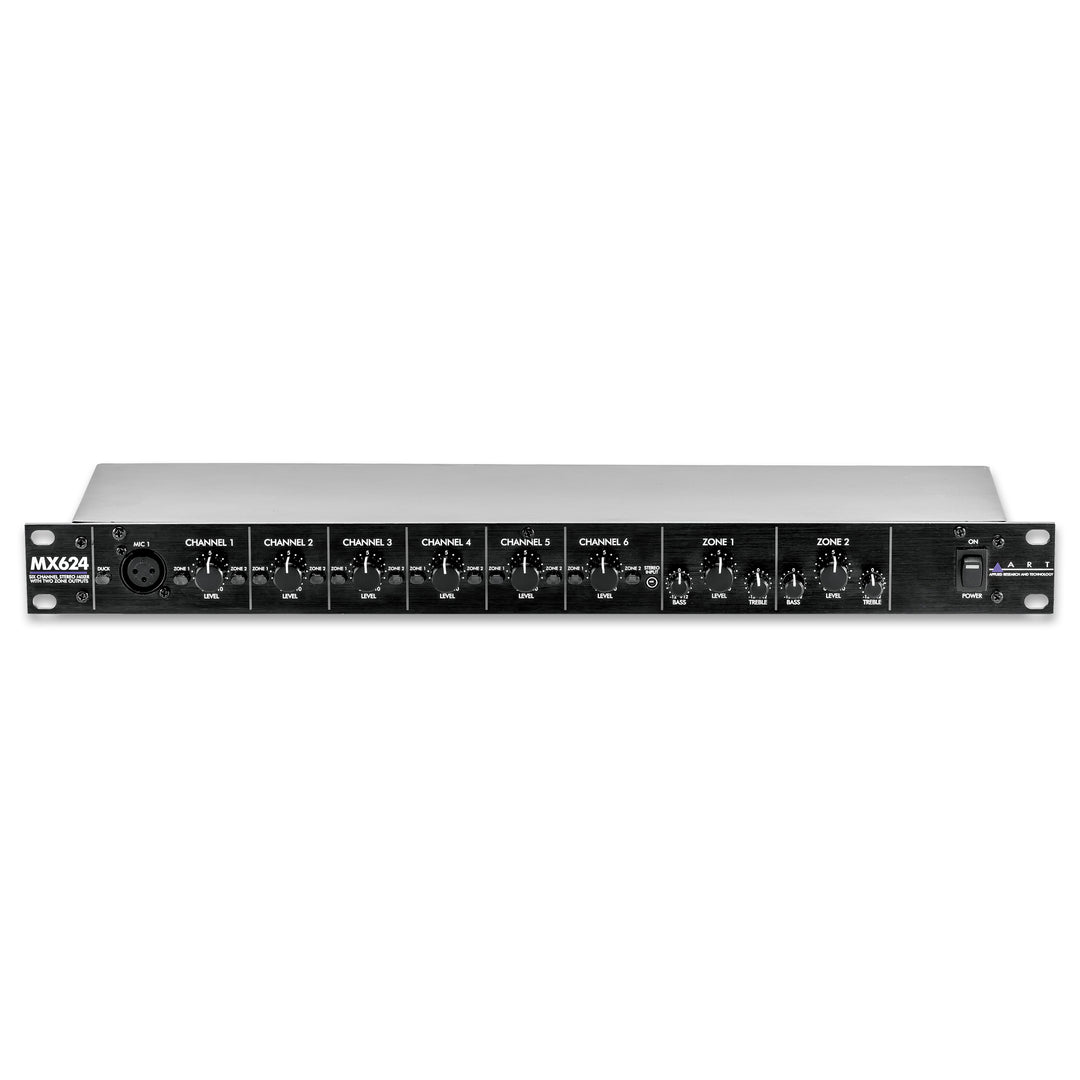 ART 6CH 2 ZONE STEREO MIXER