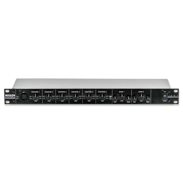 ART 6CH 2 ZONE STEREO MIXER