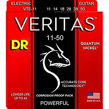 DR Strings VTE-11 (Heavy) - VERITAS w/A.C.T Electric: 11, 14, 18, 28, 38, 50