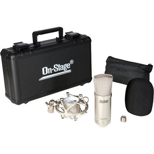 On-Stage AS800 Large-Diaphragm Cardioid Condenser Microphone w/ Shockmount