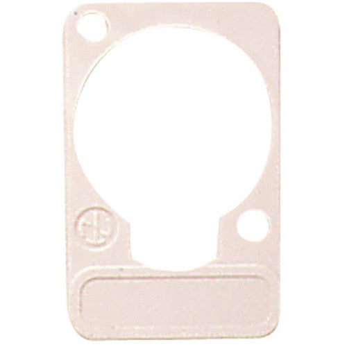 Neutrik DSS-9 - White Lettering Plate for D Size Knockouts
