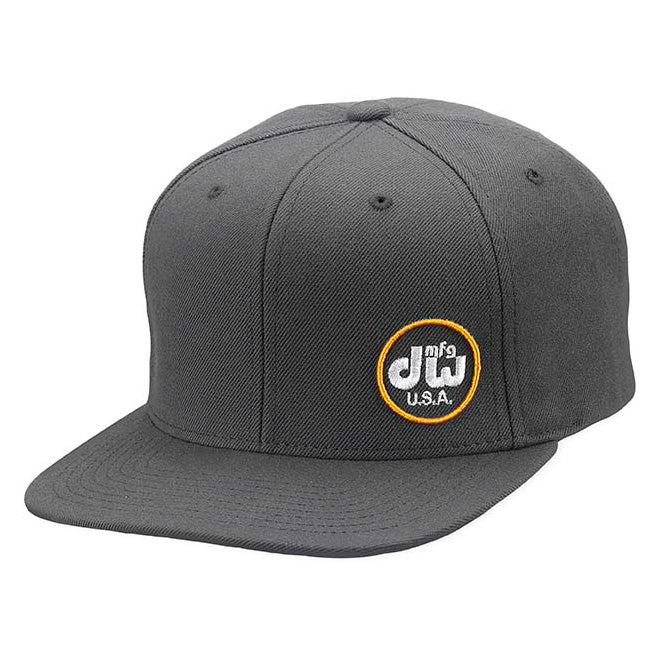 DW PR10HAT11 DW Drumwear DW MFG HAT, Snapback,GreyW/ Yellow Logo