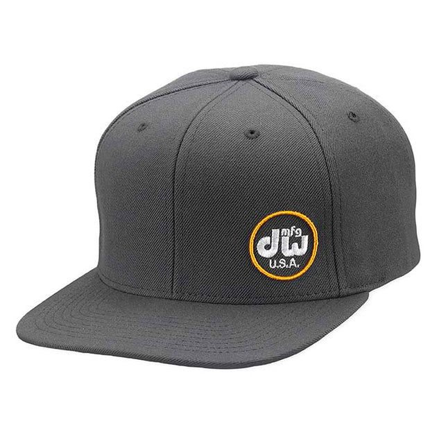 DW PR10HAT11 DW Drumwear DW MFG HAT, SNAPBACK,GRAY W/ YELLOW LOGO - Gray