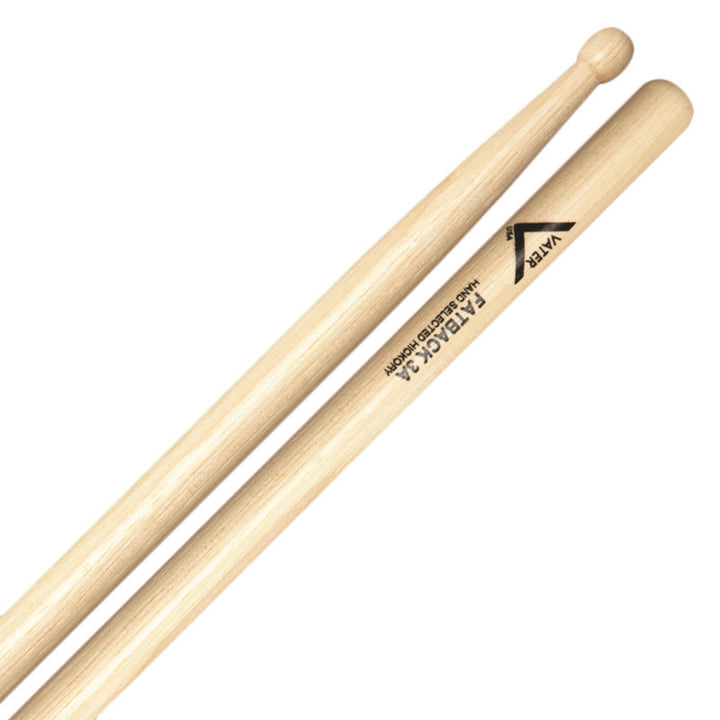 Vater VH3AW- Vater American Hickory 3A Wood Tip Drumsticks