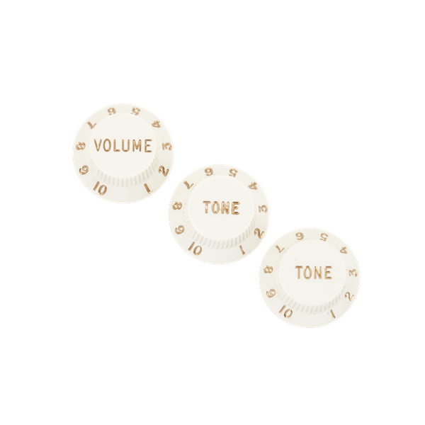 Fender Stratocaster Knobs - Parchment