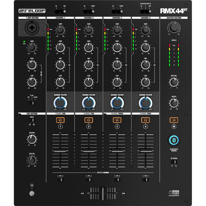 Reloop RMX-44 BT 4-Channel Bluetooth DJ Mixer